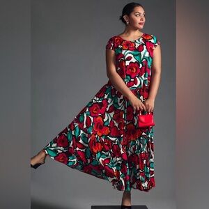 Anthropology Corey Lynn Calter Pink Sundress Maxi Dress